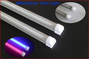 Plant factory application 2835 SMD LED PCB Assembly T8 Tube LED Grow Light 
