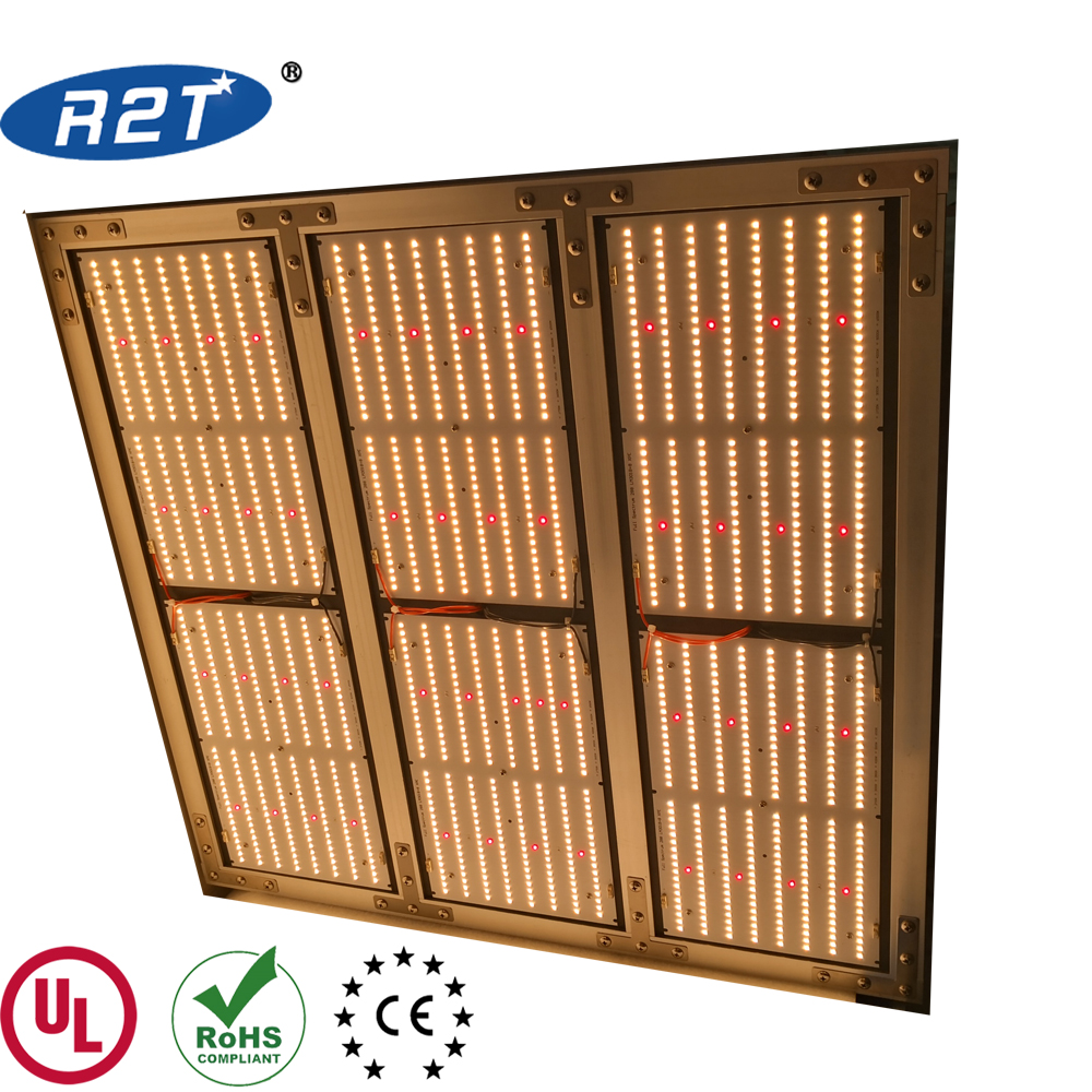 Full Spectrum 600W LED Grow Light with Quantum Board 288x Samsung Lm301B +8 x XPE2 660nm for Hydroponic System Growing